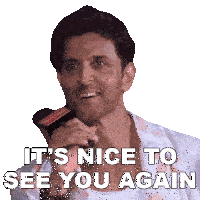 It'S Nice To See You Again Hrithik Roshan Sticker - It'S Nice To See You Again Hrithik Roshan Pinkvilla Stickers