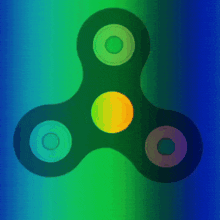Rainbow Fidget Spinner GIF