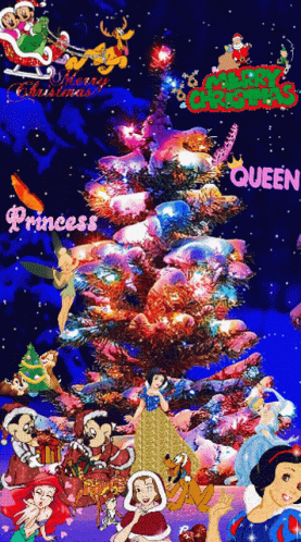 disney princess christmas wallpaper