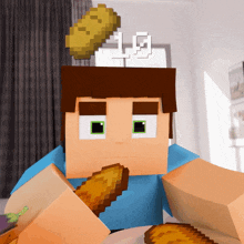 Steve Eating Minecraft Eating GIF - Steve Eating Minecraft Eating Eating Loop GIFs