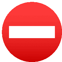 No Entry Symbols Sticker - No Entry Symbols Joypixels Stickers