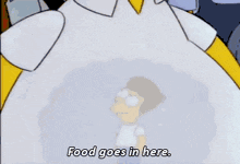 Food Goes In Here Simpsons GIF - Food Goes In Here Simpsons GIFs