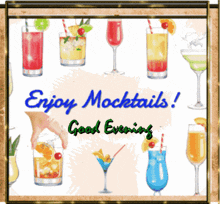 Good Evening Gif Enjoy Mocktails GIF - Good Evening Gif Enjoy Mocktails GIFs