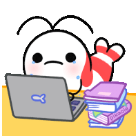 Crying While Working Stressed Sticker