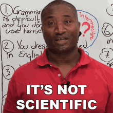 Its Not Scientific James GIF - Its Not Scientific James Engvid GIFs