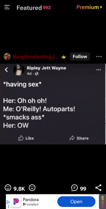 ripley jett wayne is featured on 992 facebook
