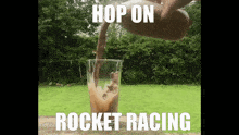 Rocket Racing Chocolate GIF - Rocket Racing Chocolate Chocolate Milk GIFs