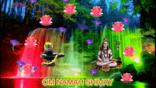 Lord Shiva Om Namah Shivay GIF - Lord Shiva Om Namah Shivay Flowers GIFs