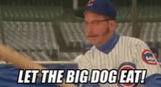 Rookie Of The Year Big Dog GIF - Rookie Of The Year Big Dog Eat