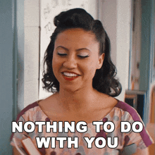 Nothing To Do With You Olivia GIF - Nothing To Do With You Olivia Grease Rise Of The Pink Ladies GIFs