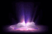 spiritual book glow shine magical