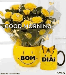 bom dia good day bouquet good morning flowers