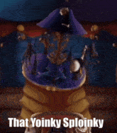 a picture of a merry go round with the words that yoinky sploinky
