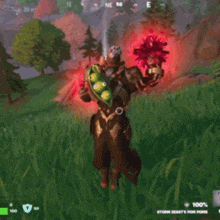 a screenshot of a video game that says 100 % storm beast 's poke poke