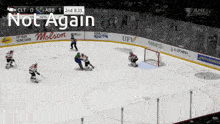 a hockey game is being played and the score is 1 to 1