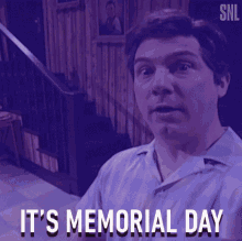 Its Memorial Day Chris Parnell GIF - Its Memorial Day Chris Parnell Saturday Night Live GIFs