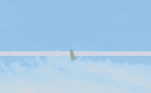 a shadow of a person is cast on a blue and pink surface