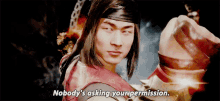 Mortal Kombat Liu Kang GIF - Mortal Kombat Liu Kang Nobodys Asking Your Permission GIFs