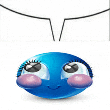 Bubble Chat Uwu Blue Ball GIF
