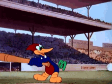 Woody Woodpecker Baseball GIF - Woody Woodpecker Baseball Strike Out GIFs