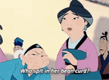 Bad Day Mulan GIF - Bad Day Mulan Who Spit In Her Bean Curd GIFs