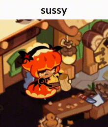 Sussy Pumpkin Pie Cookie GIF - Sussy Pumpkin Pie Cookie Cookie Run GIFs
