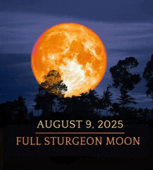 the full sturgeon moon is on august 9 2025