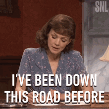 Ive Been Down This Road Before Carey Mulligan GIF - Ive Been Down This Road Before Carey Mulligan Saturday Night Live GIFs