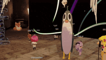 a group of people are playing a video game with the name moontaetee on the bottom right