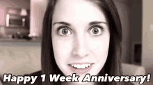 One Week Anniversary GIF - Crazy Girlfriend Happyanniversary GIFs