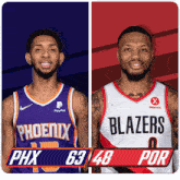 Phoenix Suns (63) Vs. Portland Trail Blazers (48) Half-time Break GIF - Nba Basketball Nba 2021 GIFs