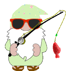 Summer Gnome Summer Sticker - Summer Gnome Summer Fishing Stickers