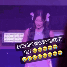 Kim Lip Even She Was Weirded Tf Out GIF - Kim Lip Even She Was Weirded Tf Out Jjongvillee GIFs