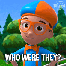 Who Were They Blippi GIF - Who Were They Blippi Blippi Wonders Educational Cartoons For Kids GIFs