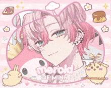 a drawing of a boy with the name marold de minn on it
