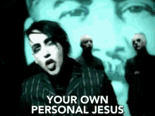 Your Own Personal Jesus Be Your Own Saviour GIF - Your Own Personal Jesus Be Your Own Saviour Face Paint GIFs