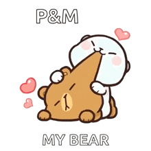 a cartoon of a cat licking a teddy bear 's butt .
