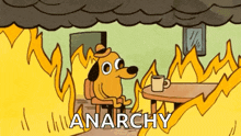 This Is Fine Dog GIF - This Is Fine Dog Flames GIFs