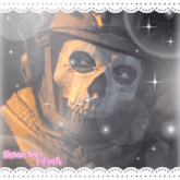 a picture of a skull with simon vs. tarah written on it