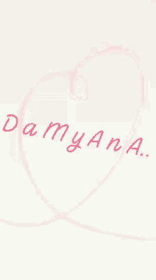Name Damyana GIF - Name Damyana Heart GIFs