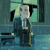 Waiting In The Rain Carol & The End Of The World GIF - Waiting In The Rain Carol & The End Of The World Sitting GIFs