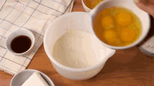 Eggs Baking GIF - Eggs Baking Pour Eggs To The Milk GIFs