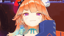 a close up of a girl 's face with the words requiemforlove3d in the corner