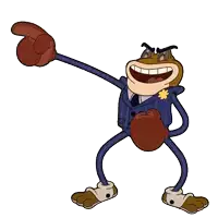 a cartoon frog wearing boxing gloves and a suit and tie