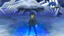 a man in a suit is standing in front of a sign that says armoreddon