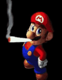 Mario Mario Smoking Weed GIF - Mario Mario Smoking Weed Biatch GIFs