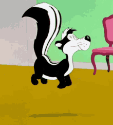 love skunk jump jumping looney tunes