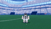 a boy in a soccer uniform with the letter u on his shirt