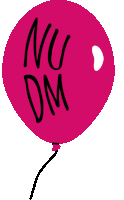 Nudm Pink Sticker - Nudm Pink Balloon Stickers