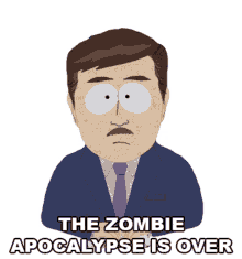 the zombie apocalypse is over south park s17e3 world war zimmerman zombie armageddon is over